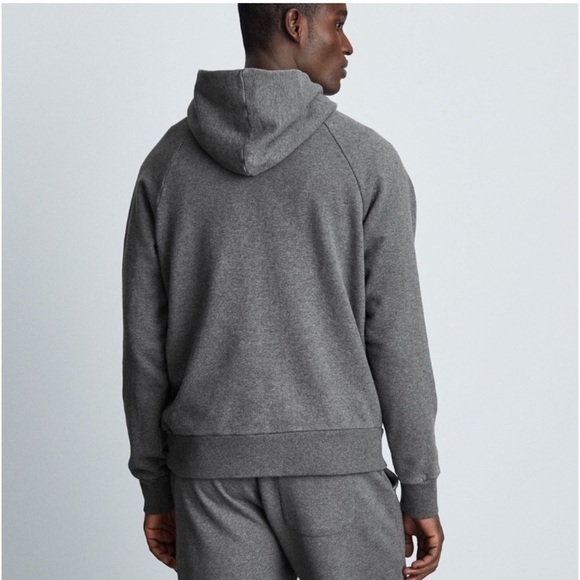 EVERLANE The Track Hoodie Heather Gray NWT - Picture 2 of 11
